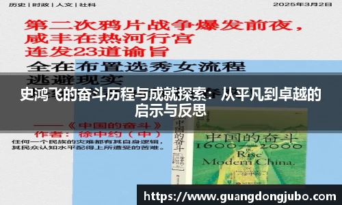 史鸿飞的奋斗历程与成就探索：从平凡到卓越的启示与反思